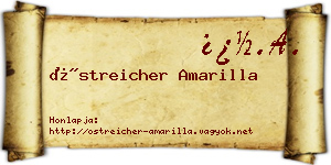 Östreicher Amarilla névjegykártya